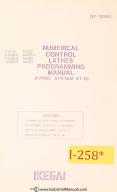 Ikegai-Ikegai FX and AX, NC Control Lathes, Programming NP-0095 Manual-AX-AX20-AX25II-AX30-AX40-FX15-FX20II-FX25II-01